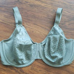 Wacoal  Womens Gray Blue Chic Feminine Classic Floral Laser Cut Bra Size 34DDD Photo 0