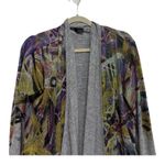 Inoah rare starfish graffiti sample cardigan open front long length size small Gray Photo 1