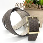 Michael Kors MK Signature Reversible Leather Belt Photo 5