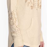 Johnny Was metallic threaded embroidered thermal waffle hoodie NWT Photo 7