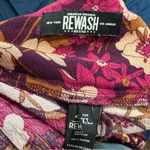 REWASH  Floral Wide Leg Pants with Tie Belt XL Photo 2