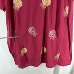 Embroidered Chanderi Straight Suit Pink India Size M Photo 2