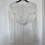 Princess Polly  Beatty White Long Sleeve Top Size 6 Photo 2