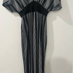 Windsor Elegant Black and White Striped Jumpsuit by  Size L Photo 2