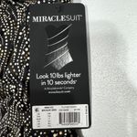 MiracleSuit  Women's Black Bronze Age Plunge Underwired Tankini Top 34D Bra Cup Photo 11