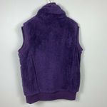 Artisans Vest XXL‎ Purple Plush Fleece Sleeveless High Neck Drawstring Photo 5