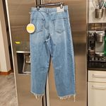 đŸ’•MOTHER SNACKS Double Prep Fun Dip Flood Fray Jeans Nothing Else Like It 29 NWT Blue Photo 11