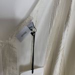 ONIA Grace Sleeveless Striped Cotton Wrap Maxi Dress Medium Photo 4