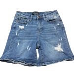 Judy Blue Women's Distressed Blue Denim Shorts- Size Small Photo 0