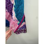 Peter Pilotto Multicolor Dress Size 10 Zip Front Cap Sleeve Geometric Print Blue Photo 3