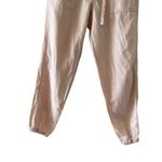Gap Chalk Pink Utility Jogger Pockets Lounge Linen Blend High Rise SZ S # 1596 Photo 3