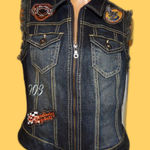 Harley Davidson Denim vest with patches Blue Size M Photo 0