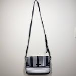 Vera Bradley Midnight Stripe Crossbody Bag Purse Black and White Minimalist Photo 1