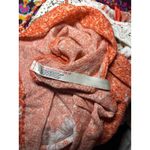 Free People  Morning Sun Floral Lace Trim V Neck Mini Slip Dress Coral White Sz S Photo 7