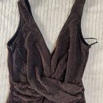 Candie's Candie’s Twist Front V-Neck Sparkle Jumpsuit Photo 4