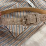 Vintage 1970s Short Sleeved Shacket With Belt Blue Size M Photo 9