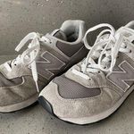 New Balance 574 Women’s Size 7 -Core Grey White Sneakers Tennis Shoes Photo 0