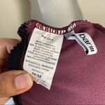 Bar III  Ribbed Lattice-Front Strappy-Back swimsuit SZ M one piece bathing suit Photo 5