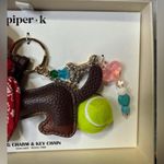 Piper -K Dachshund Dog Charm Keychain Tennis Ball Bag Charm Set NWT Cute Gift Photo 1