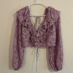 For Love & Lemons  Tatiana Blouse in Purple Photo 2
