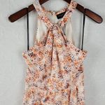 Laundry by Shelli Segal Womens Dress Size 2 Orange Halter Neck Midi Tiered Maxi Photo 13