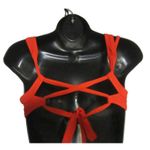 Shade & Shore Red Bikini Top Strappy Back Underwire Support 32B Photo 6