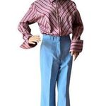 American Vintage Vintage 60s suit yourself by Alexanders Blue High Rise wide leg Trousers size XS Photo 0