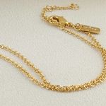 Coach  Signature Padlock and Key NecklaceGold Chain and Silver Key Photo 4