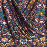 Lands' End Faux Wrap Dress Size Small Blue Soft Knit Sleeveless Stretch V-Neck Photo 3