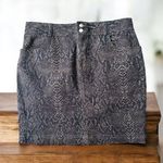 CHAPS  NWT Snakeskin Print Denim Skirt Size 12 Photo 0