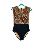 Summersalt The Surf Swimsuit One Piece Leopard Print Black Size US 10 Photo 2