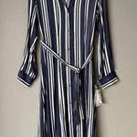 Treasure & Bond sz S blue white striped shirt dress NWT Photo 0