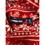Lands' End Women's Red Fair Isle Turtleneck Long Sleeve Christmas Sweater Sz XL Photo 3