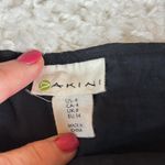 Akini  Midi A-Line Skirt, Black, Lined, Side Zipper, Size 4 Photo 4