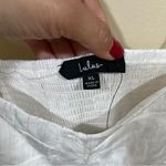 NWT Lulu's White Floral Jacquard Bustier Tie Photo 6