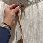 Blu Pepper Cream Textured Pants Photo 1