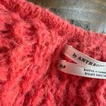 Anthropologie  | nwot Ruffle Boat Neck Lumi Sweater Coral Pink Rose Cozy Photo 3