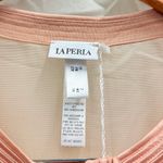 La Perla  NEW Tulle Nervures Sheer Button Up Jacket EU‎ 40 US Small Pastel Pink Photo 2