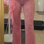 Swimsuit coverup Flare see through pants🤩 Pink Size L Photo 1