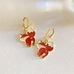 Handmade Earring Fox Kawaii Dangle NEW Photo 0