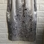 Nelli‎ satin floral appliqué slip dress Gray Size M Photo 3
