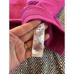 French Connection  bright Pink oversized mock neck ribbed sweater shirt L Photo 3