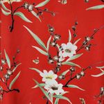 Line Up 1.4.3 Story By  Red Floral Ruffle Cold Shoulder Blouse Size Large Photo 1