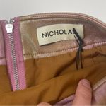Nicholas Sofie Metallic Rose Wrap Style Lace Up Mini Skirt Size 4 Photo 1