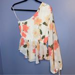 VICI  One Shoulder Floral Blouse Top - Size XS Photo 2