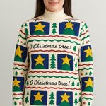 Cambridge Clothing Co. Vintage Christmas Sweatshirt Green Size M Photo 0
