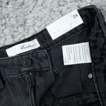 KanCan Ultra High Rise Mom Shorts Jean Denim Cutoff Distressed Black Size 1 24 Photo 4