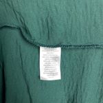 a.n.a . Emerald Green Blouse with Ruched Sleeves Photo 8