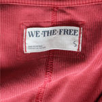 Free People  Red Long Sleeve Henley Photo 1