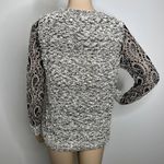 Lola B Popcorn Knit Lace Pullover Sweater Black Size undefined Photo 2